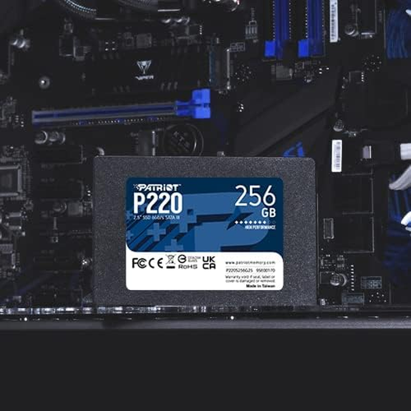 Patriot P220 256GB Internal SSD - SATA 3 2.5" - Solid State Drive - P220S256G25 image number 6