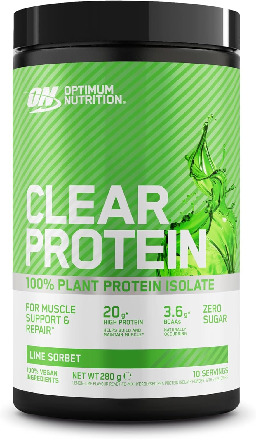 Optimum Nutrition Clear Plant Lemon Lime Protein Isolate 280 G image number 3