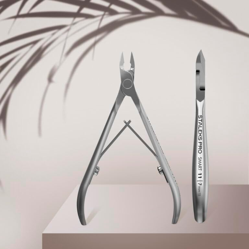 STALEKS PRO by Natury Nails Professional Cuticle Nippers 7 Mm Cuticle Cutter Stainless Steel Recommended for Beginners Smart 11-7 image number 4