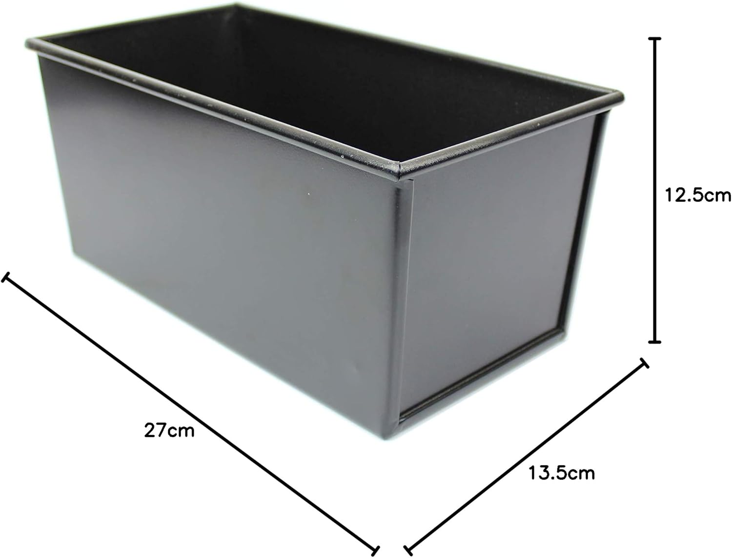 Classica PL Heavy Duty, Professional Baking Tin. 900 Grams, 27 X 13.5 X 12.5Cm, Black (BB-900G) image number 5