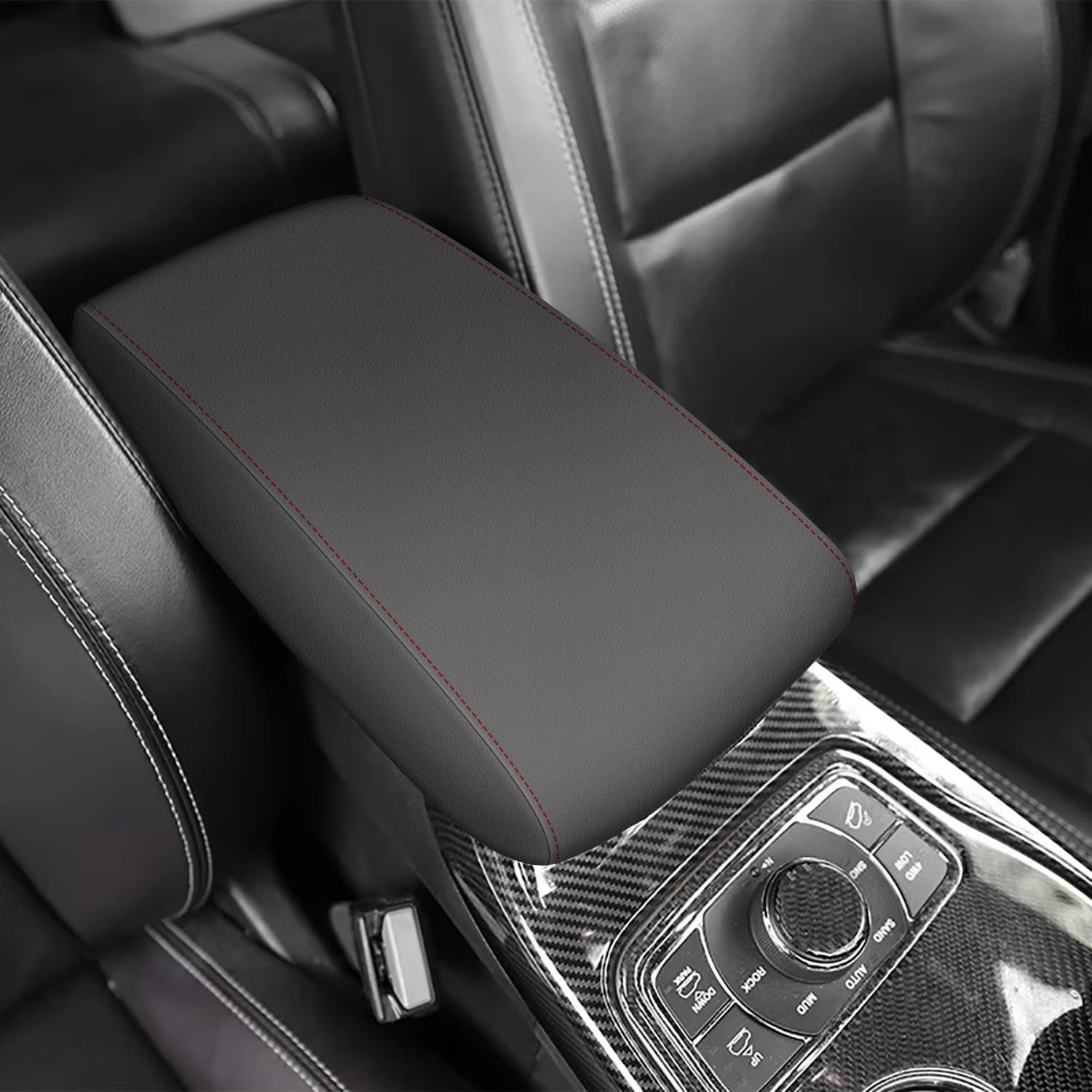 AOMSAZTO Center Console Armrest Cover for 2011-2021 Grand Cherokee Jeep (NOT for 2022