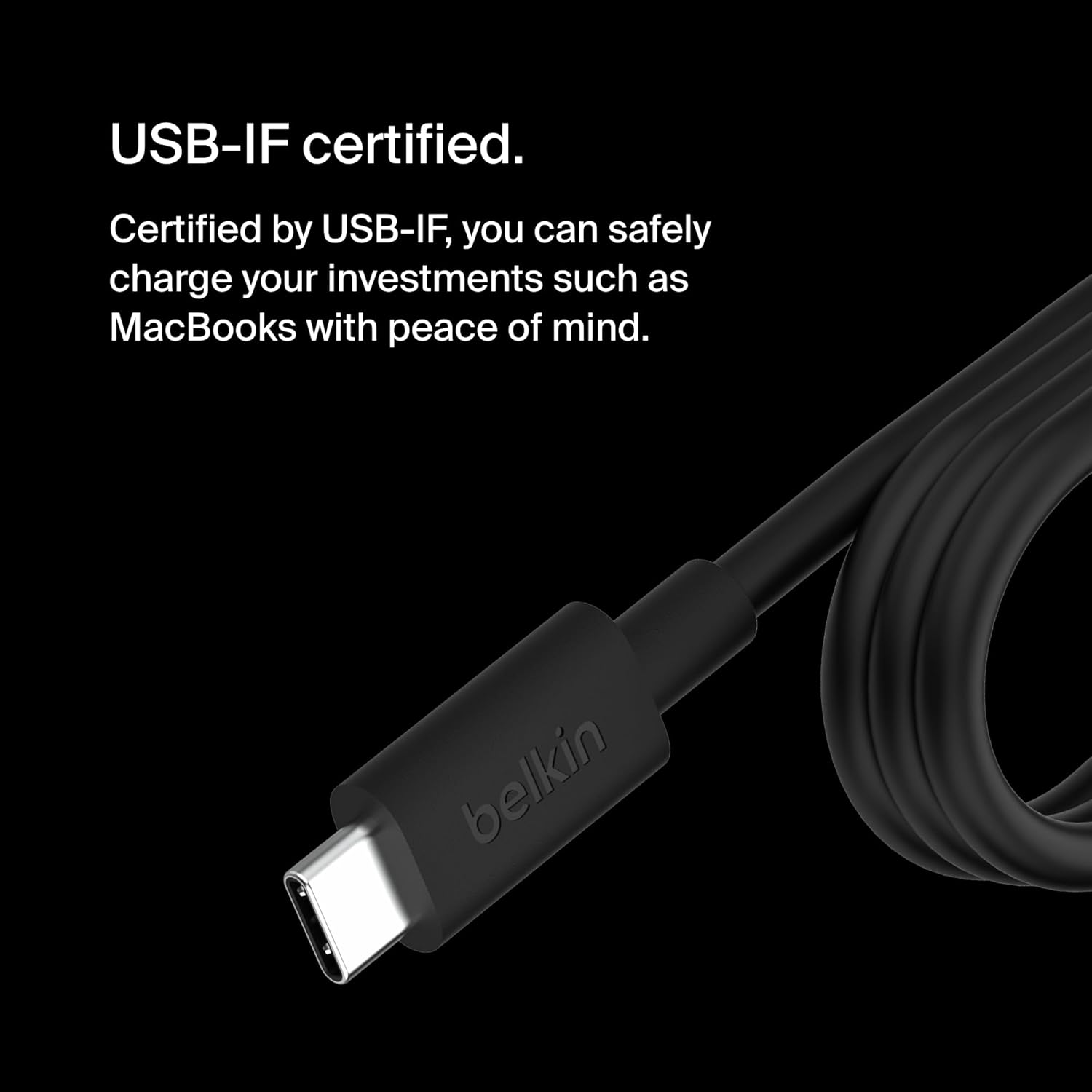 Belkin Connect 100W USB-C Core Gan Power Adapter - Fast-Charging Adapter W/Universal USB-C Compatibility, 100W Power Delivery, 2.5M Power Cable for Gaming, Macbook Pro, PC Laptops, and Chromebook