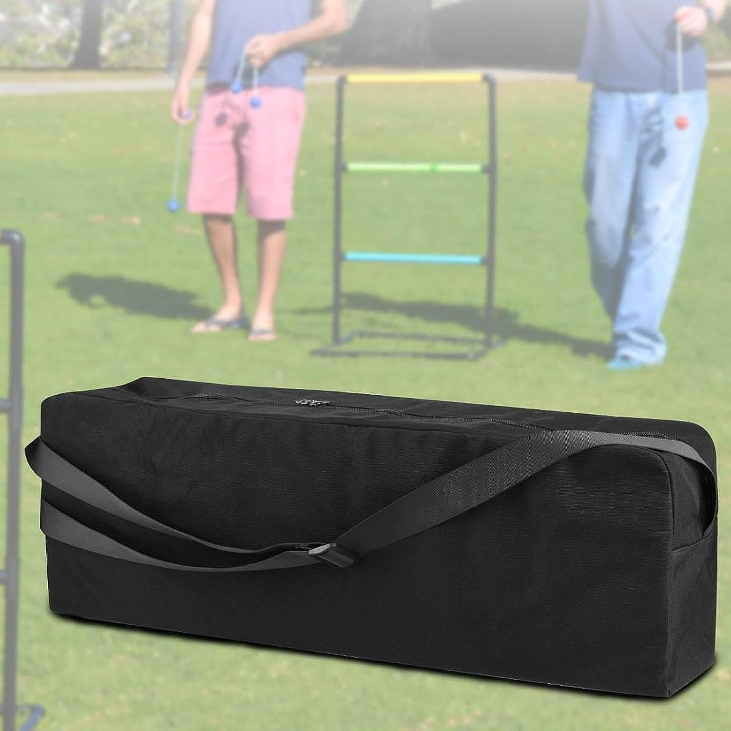 Perfk Storage Bag for Ladder Toss Game Set Carrying Case Multipurpose Travel Moving Tote Duffle Bag for Trip Luggage Camping Hiking