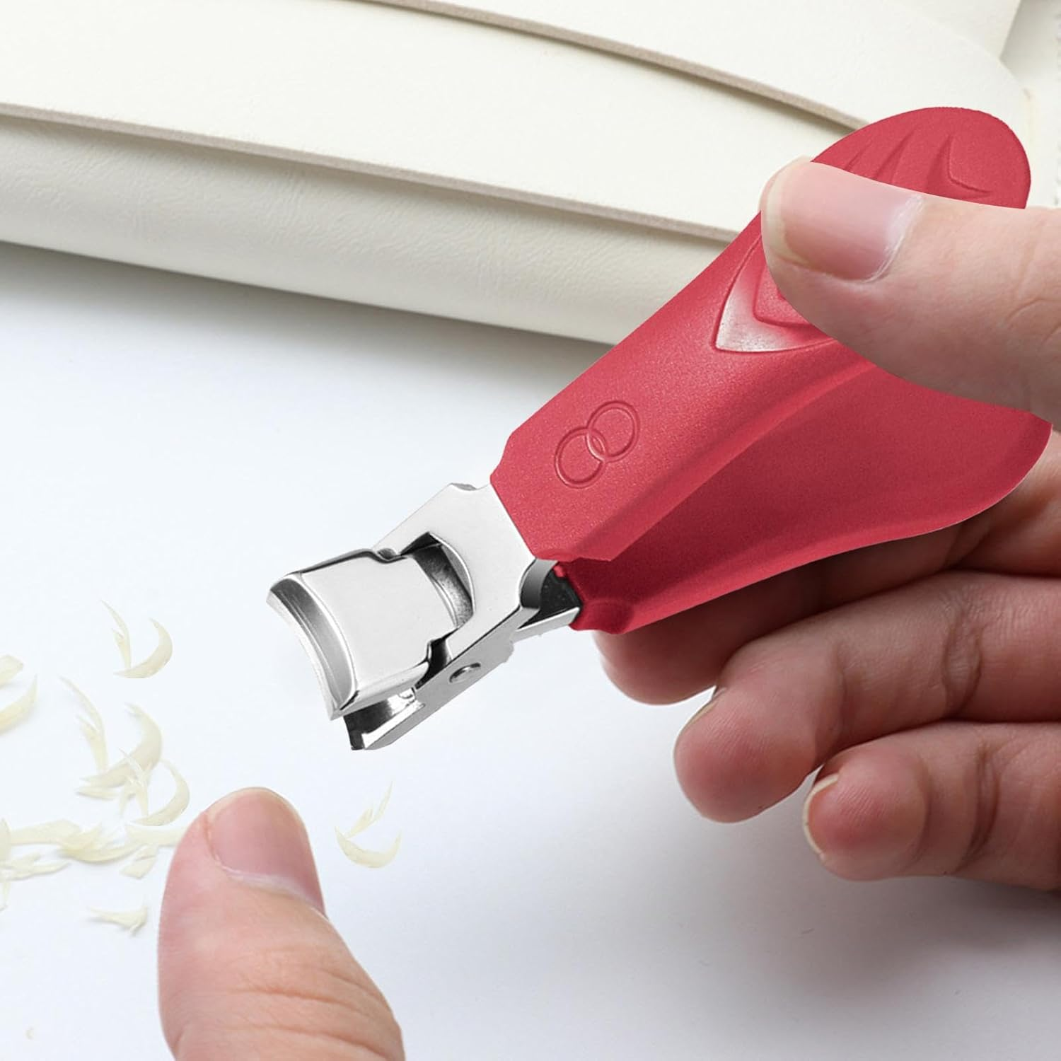 Ergonomic Nail Clippers - Durablle Nail Trimming Scissors, Long-Lasting Toenail Grooming Set | Home Pedicure Scissors with Extra-Wide Opening, Complete Nail Maintenance Kit for Men and Women - Black image number 2