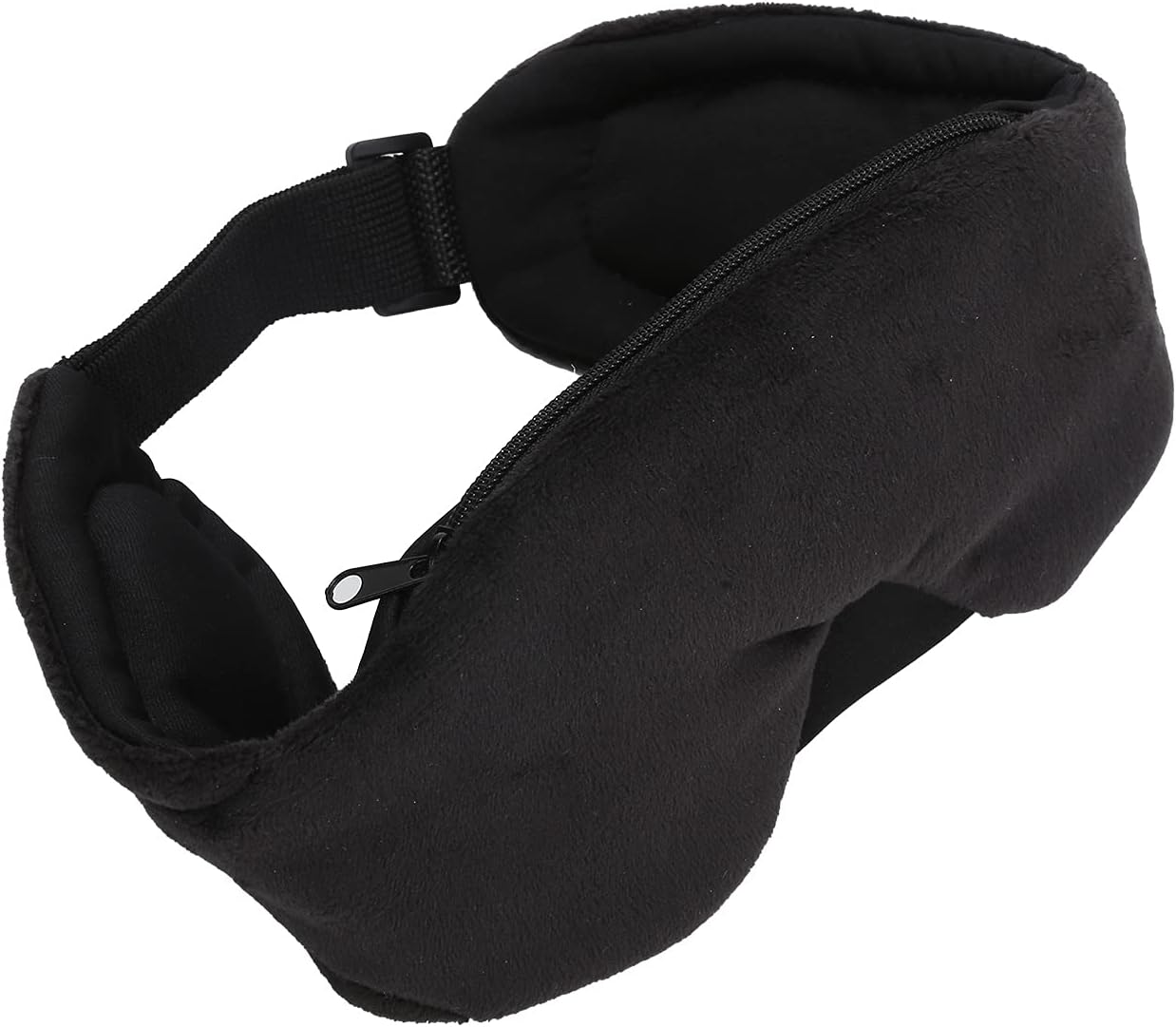 Wireless Bluetooth Musical Eye Mask Stereo Bass Blackout Music Eye Mask Listening to Songs and Calls Ideal for Home Office Air Travel Business Trip Relaxation Meditation Insomnia (Black) image number 4