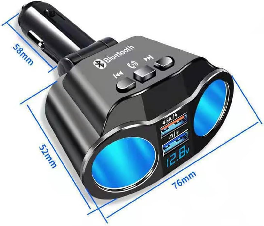 Polarlander FM Transmitter Modulator Bluetooth Handfree Car MP3 Player Radio Adapter Dual USB Cigarette Lighter for Cellphone Tablet image number 5