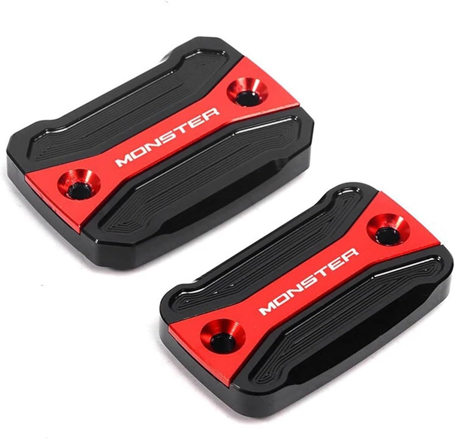 KJJKMJHU Fit for Ducati Monster 821 796 795 696 695 Motorcycle Accessories Front Clutch Brake Fluid Reservoir Cap Oil Filler Cover MONSTER(1 Piece-Red) - 1 Piece-Grey image number 7