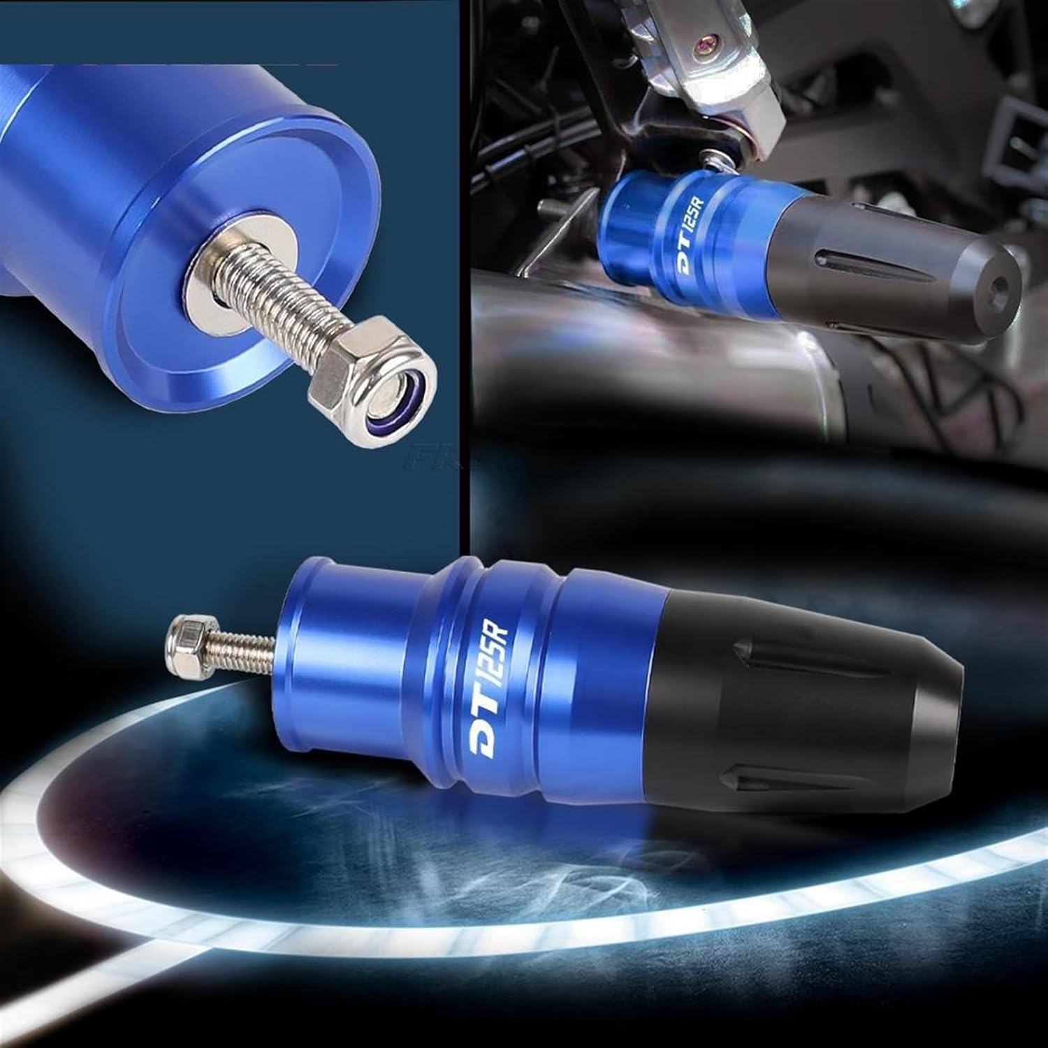 Motorbike Frame Sliders for Y┐Amaha DT125R DT 125R DT125 R 2000-2004 2003 2002 01 Motorbike Accessories Exhaust Frame Sliders Crash Bar Falling Protector (Color : Green, Size : DT125R) image number 2