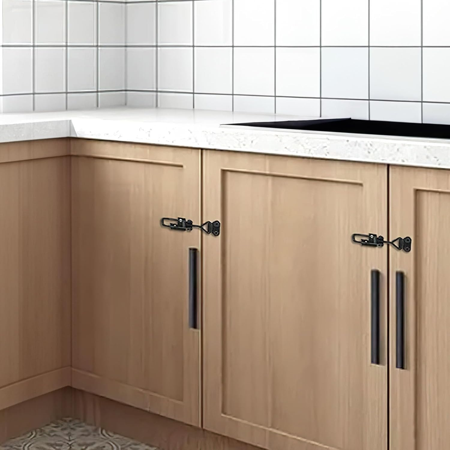 6 Pack Adjustable Toggle Clamp, Black Pull Latch Clamp,Heavy Duty Hasp,4001 Lockable Quick Release Metal Draw for Door, Box Case Trunk, Smoker Jig image number 6