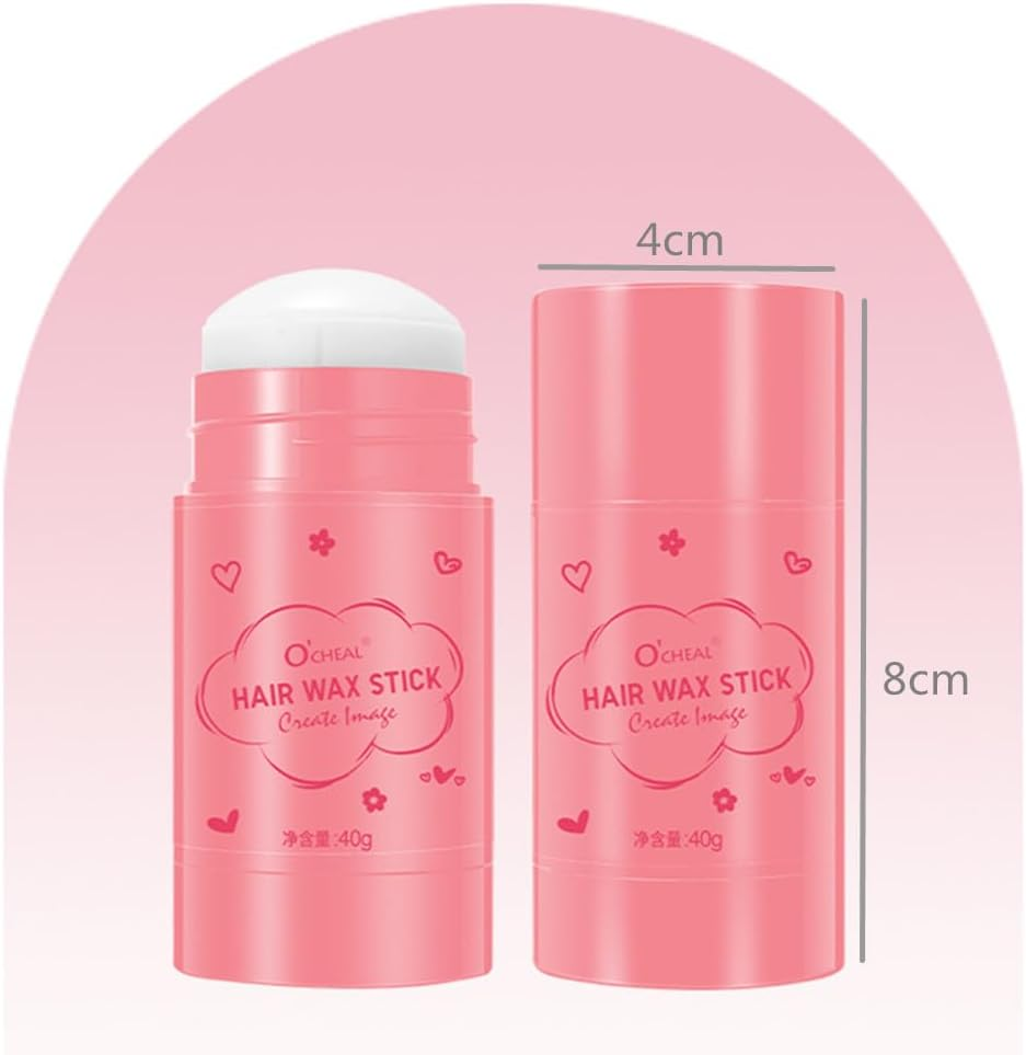 2PCS Hair Wax Stick Crushed Hair Finishing Balm Long Styling Hair Finishing Stick Non-Greasy Style Wax Stick for Men Women Broken Hair image number 4