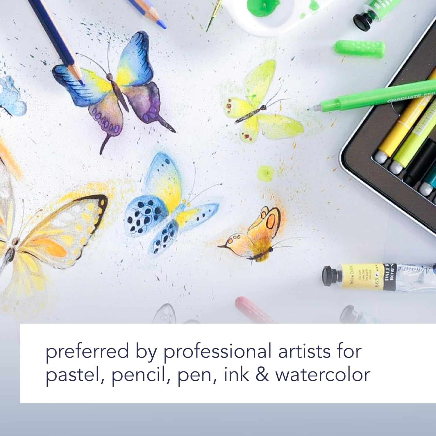 Canson Mix Media Art Book, Heavyweight French Paper, Double Sided Fine and Medium Texture, Side Wire Bound, 138 Pound, 7 X 10 Inch, 40 Sheets image number 5