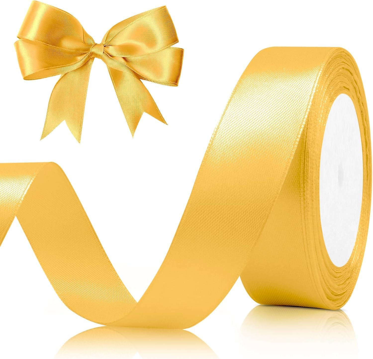 Light Purple Ribbon, 2.5Cm X 25 Yards Ribbon, Light Purple Satin Ribbon for Wedding Flower Arrangement and Birthday Party Decorations