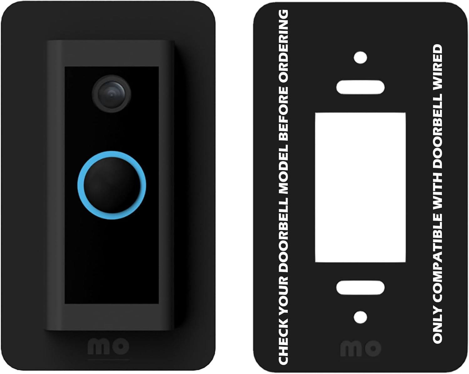 Mars Outpost Corner Kit Compatible with Ringwiredvideo Doorbell, Mounting Bracket, 45&deg; Angle, Slim Fit, Strong