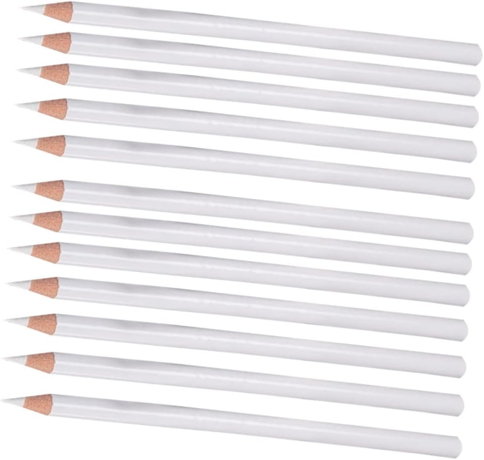 Healvian 12Pcs White Pencil Nail Nail Art Rhinestones Pen Diamond Pen Nail Art Point Pen Nail Art Pencil Nail Point Pen Nail Art Tool Rhinestones Picker image number 4