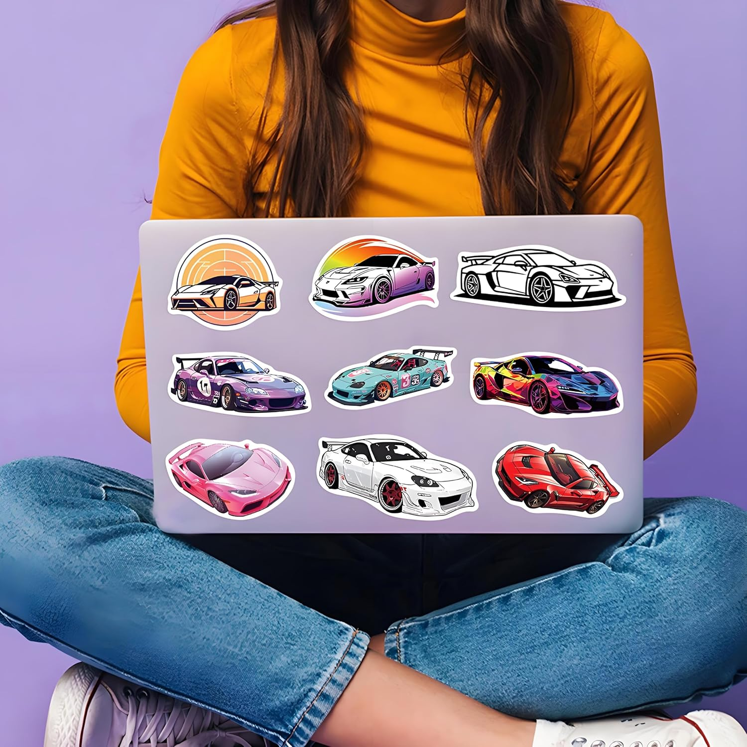 Car Stickers, Vinyl Waterproof Stickers for Laptop, Bumper, Skateboard, Water Bottles, Computer, Phone, Party Favours Gifts for Kids Teens Girls Adults image number 1