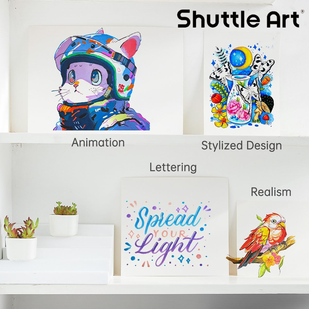 Shuttle Art Dual Tip Alcohol Based Art Markers, 88 Colours plus 1 Blender Permanent Marker with Handle Case Perfect for Kids Adult Coloring Books Sketching Card Making