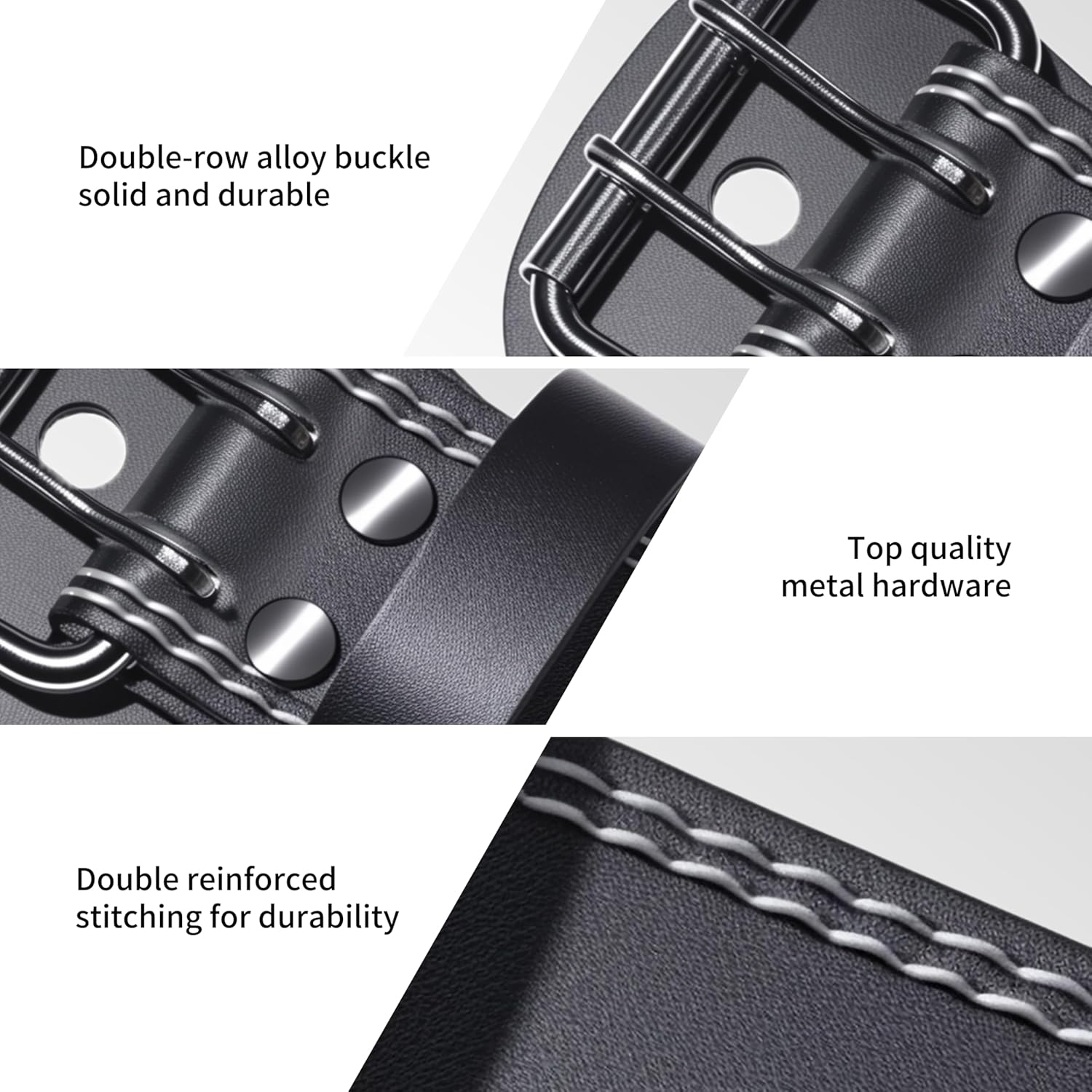 PROIRON Weight Lifting Belt(7Mm Thick), Cowhide Leather Weight Belt, 15CM Padded Lumbar Back Support - Great for Squats, Lunges, Deadlift, Thrusters,Powerlifting - Men and Women image number 4