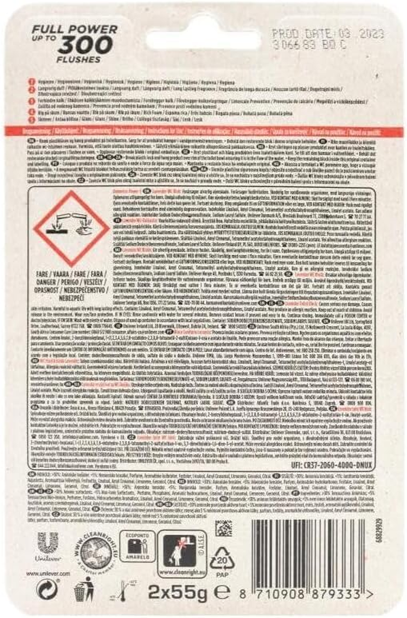 Domestos Power 5 Lavender Toilet Cage 55 G (Pack of 4) image number 5