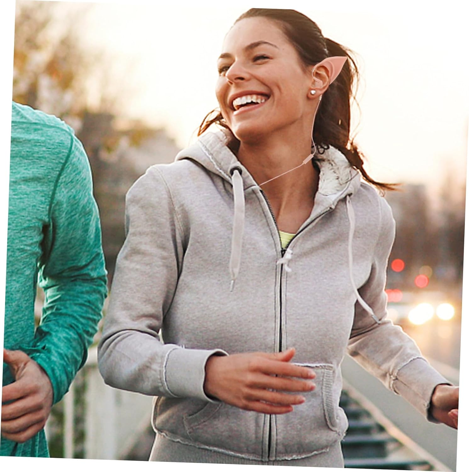 Jojofuny Music Wireless Headphones Earbud In-Ear Earphone Ear Shape Control for Gaming Microphone Use image number 2