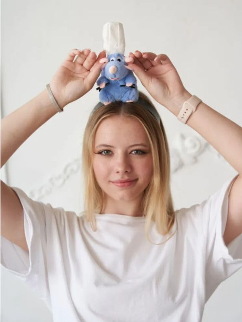 1 PCS Remy Headband, Mouse Plush Cute Mouse Stuffed Animal Headwear Cartoon Costume Props Funny Gifts for Girls Boys image number 2