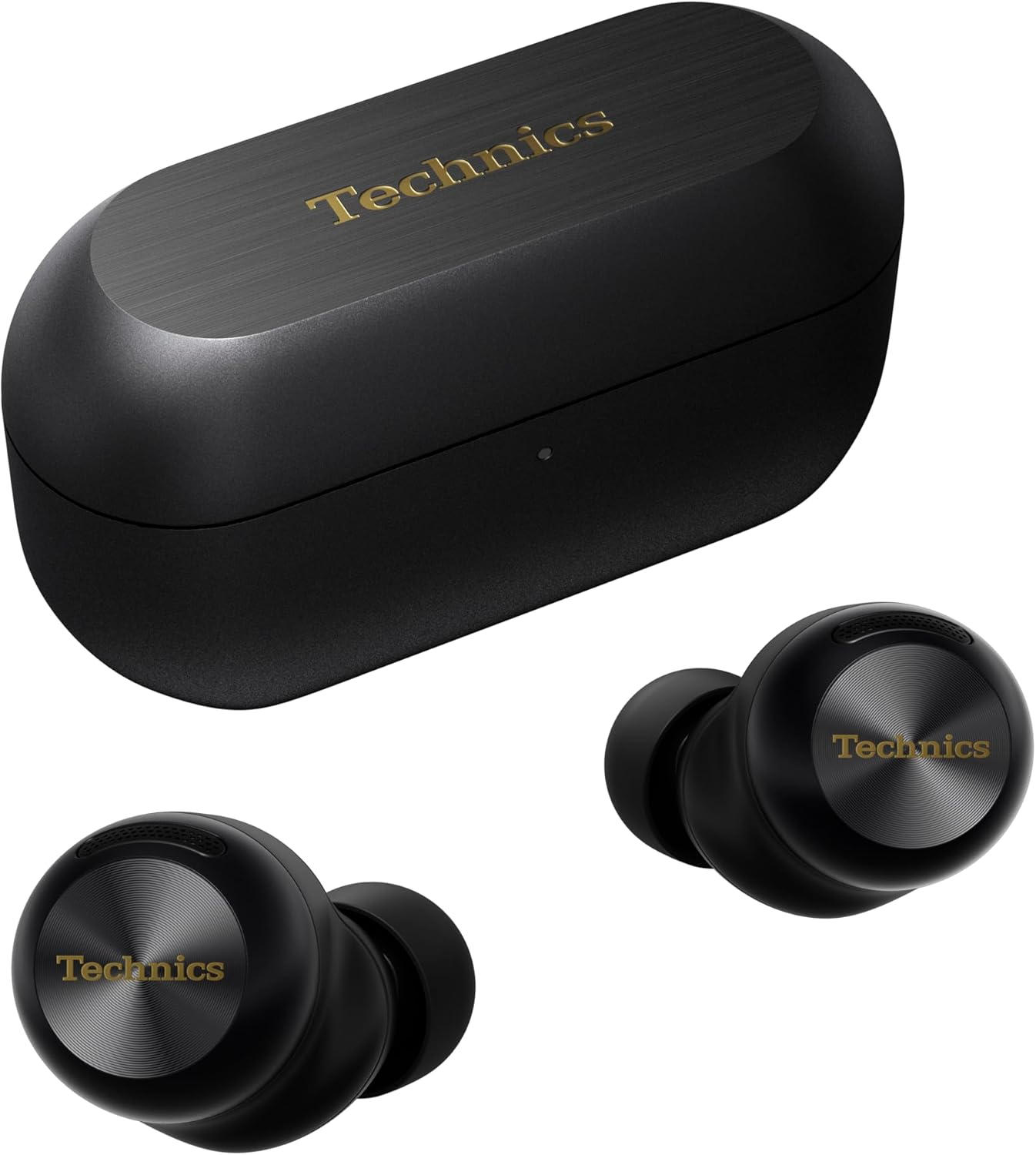 Technics AZ100 True Wireless Noise Cancelling Bluetooth Earbuds with Magnetic Fluid Driver, Voice Focus AI, 3 Device Multipoint Connectivity, LDAC Compatible, Black (EAH-AZ100E-K)