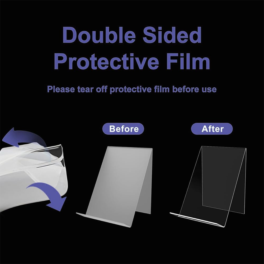 6Pcs Acrylic Book Display Stand Clear Easel with Ledge Tablet Holder for Displaying Books, Pictures, Notebooks, Cds, Artworks, Etc image number 4