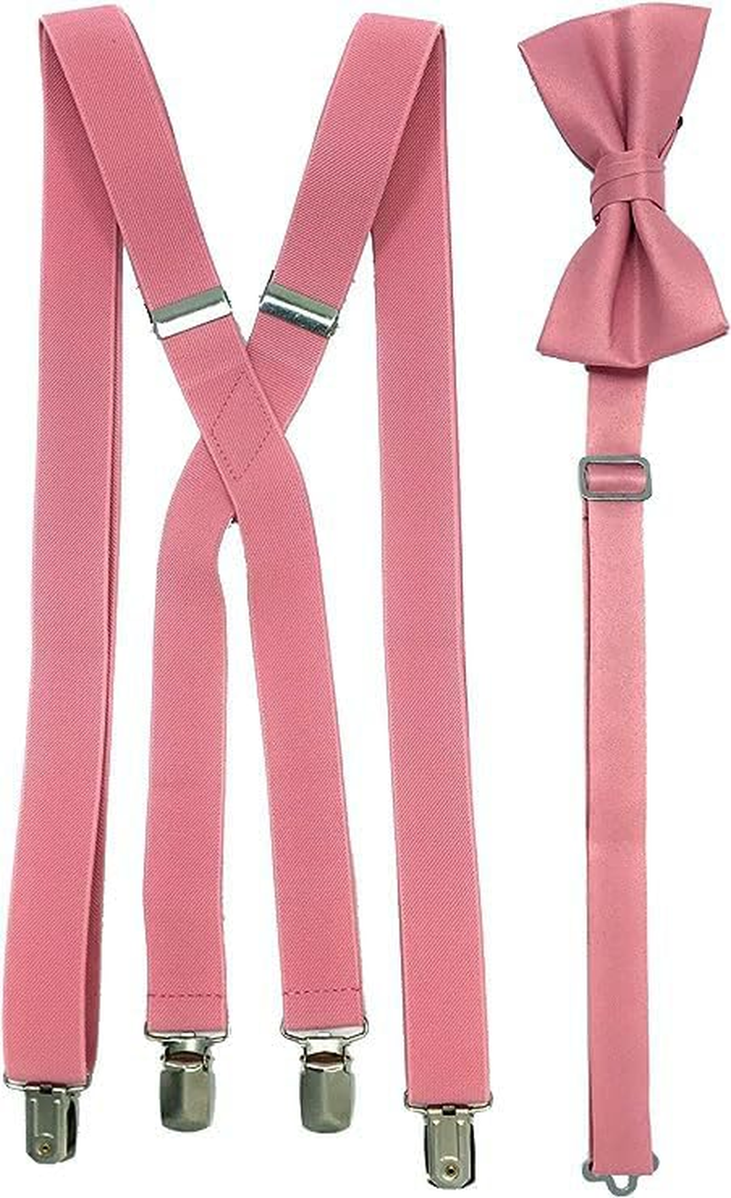Spencer J'S Men'S X Back Suspenders & Bowtie Set Variety of Colors image number 1