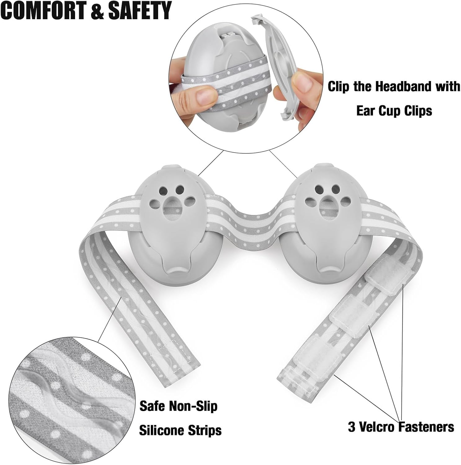 Pandaear Baby Ear Protection, Noise Cancelling Headphones for Babies, Noise Reduction Earmuffs for Infant and Toddlers image number 1