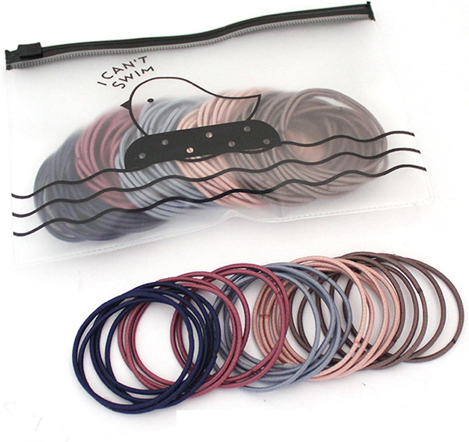 100 Pcs No Crease Baby Girl Hair Ties, MH MOIHSING Elastic Hair Ropes Soft to Hair No Harm to Scalp & Hair, Small Hair Bands Reusable Rubber Band for Kids Girls Infants Toddler Ponytail Holders, Colorful image number 2