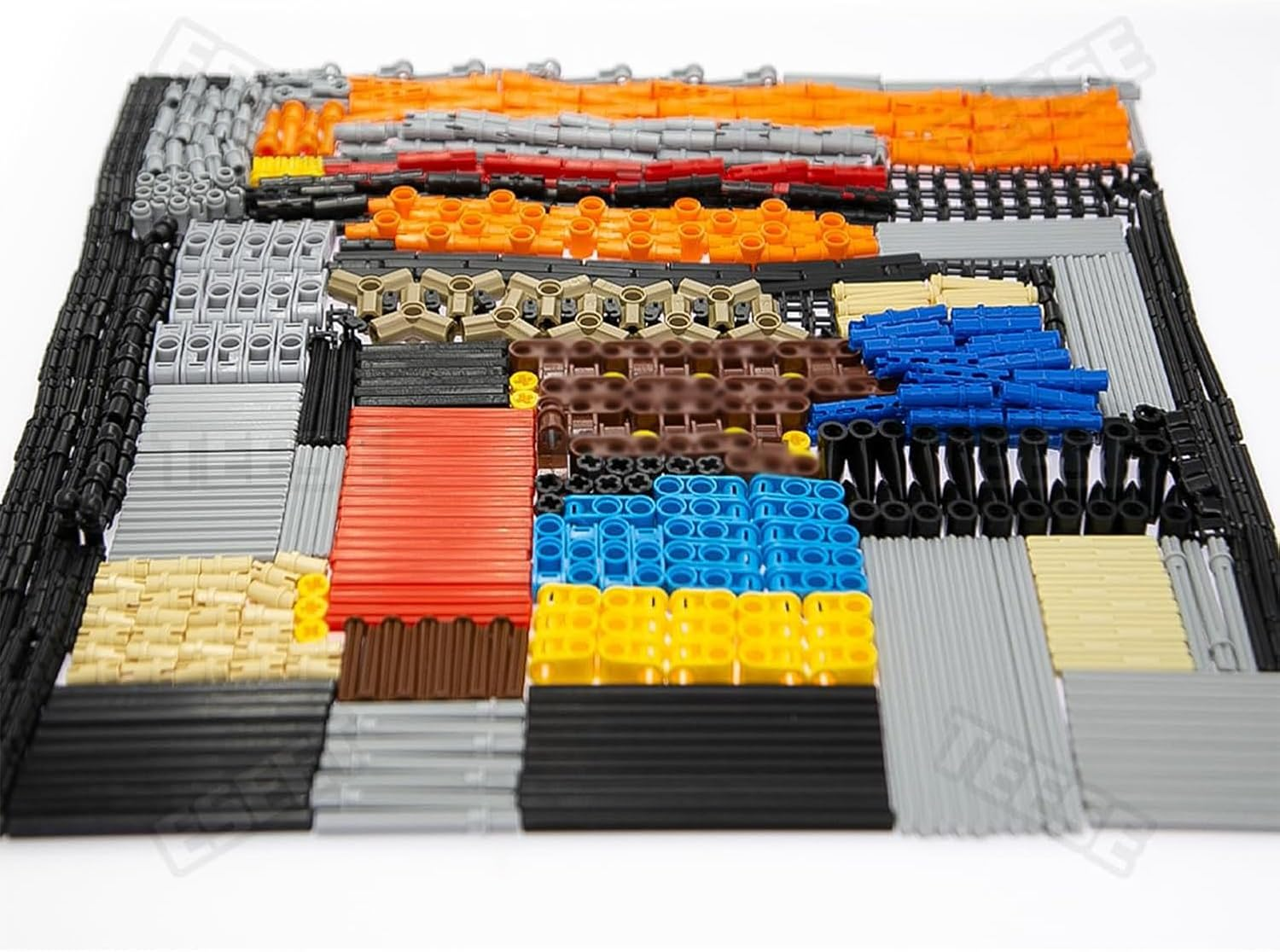 TEESE 884Pcs Axle-Pin-Chainlink-Connectors-Bricks-Set, Compatible with Technic Parts, for MOC Project-Bulk-Blocks (Random Color) image number 3