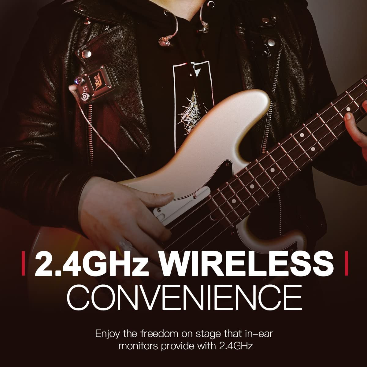 Xvive U4R2 Wireless In-Ear Monitor System - Four Receivers And One Transmitter image number 5