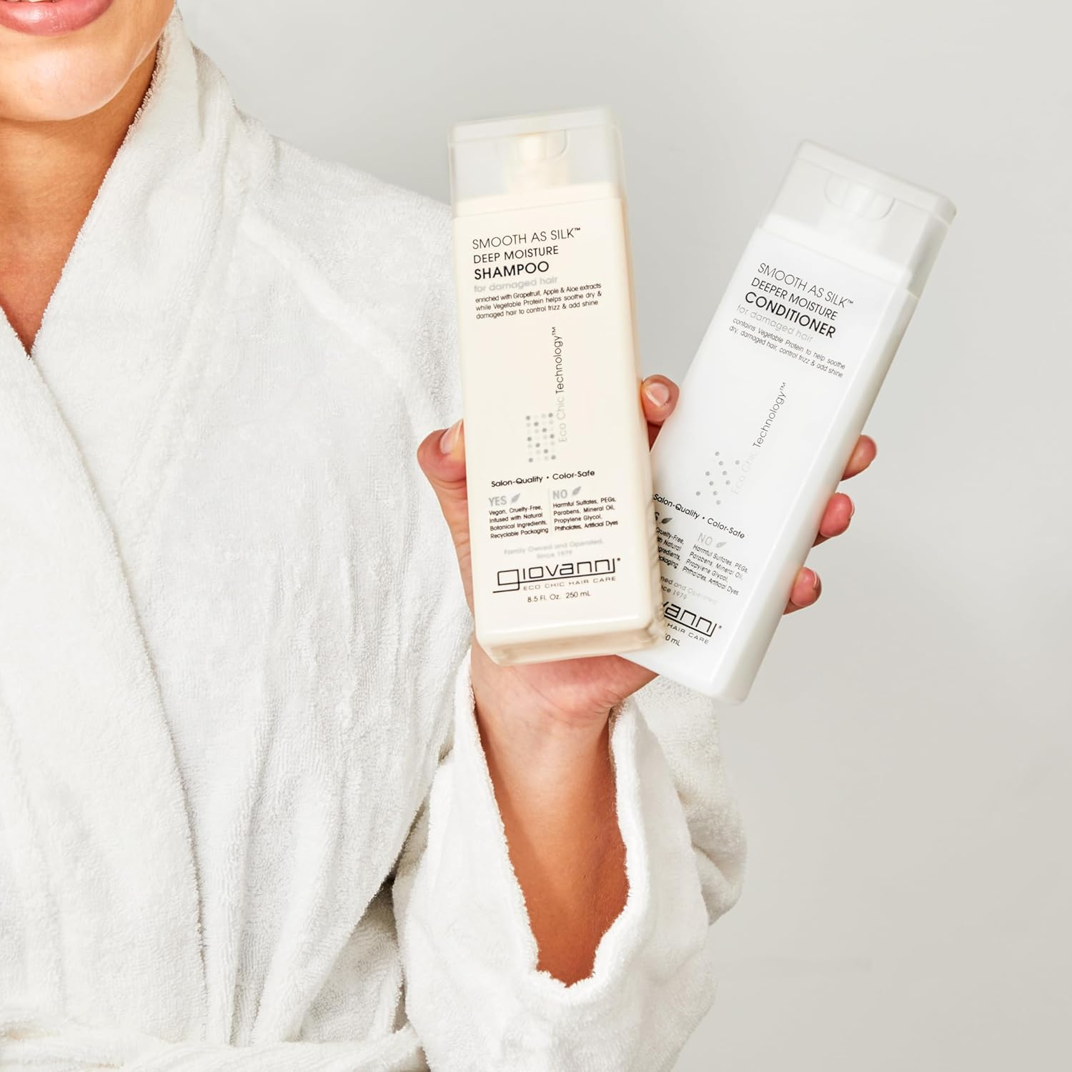 GIOVANNI Smooth as Silk Conditioner Conditioner, Moisture Hair Conditioner for Women & Men, Moisturizing with Natural Ingredients for Damaged Hair, Sulfate Free - 24 Fl Oz (Pack of 1) image number 5