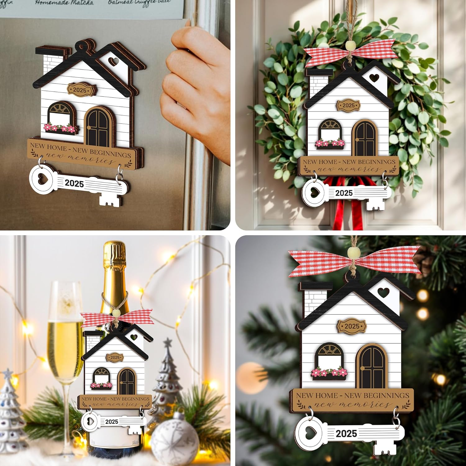 New Home Ornament 2025, House Warming Gifts New Home, Housewarming Gift Presents for Women, Couple, First Apartment Gift 2025, Housewarming Gifts Idea, Christmas House Decoration HO622 image number 2