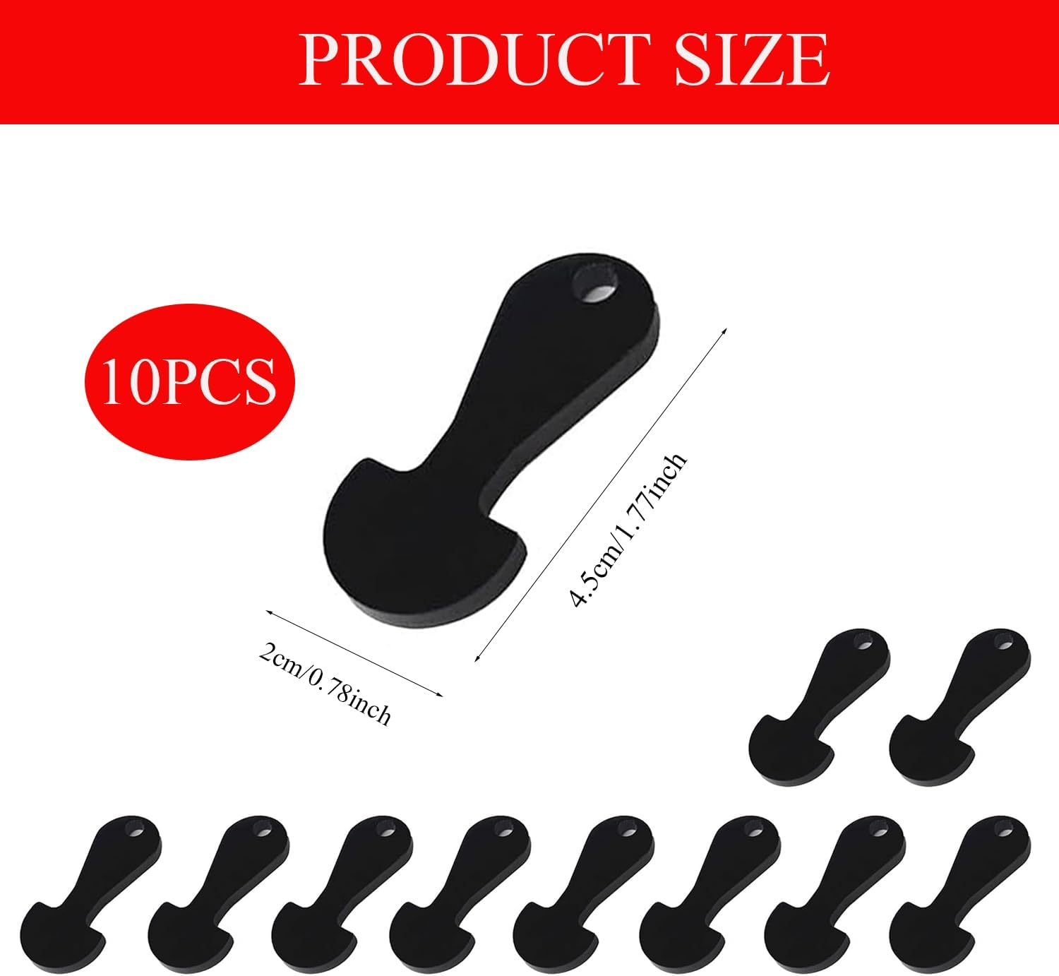 Xinghonyac 10 Pcs Shopping Trolley Tokens Key, Shopping Trolley Release Key, Coin Trolley Unlock Release Key, Trolley Remover Keyring for Grocery Shopping Carts image number 3