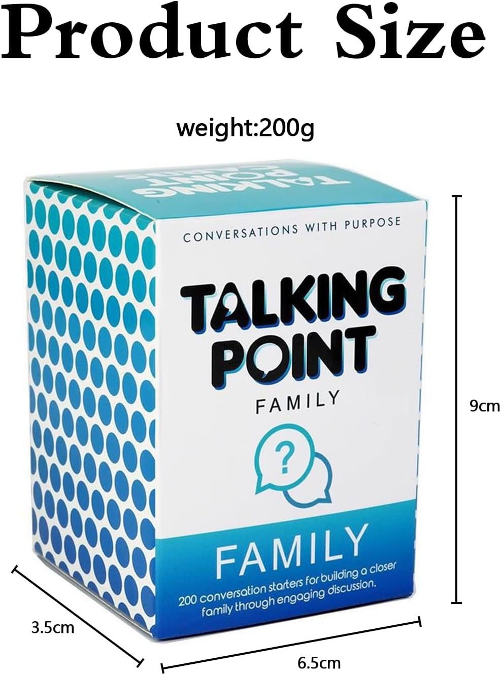 200 Conversation Cards for Family, Expert Written Questions to Help Children Put down Phones,Fun Talking Point Cards for Car Rides&Dinners,Deepen Relationships with Meaningful Talks,Great Family Games image number 3