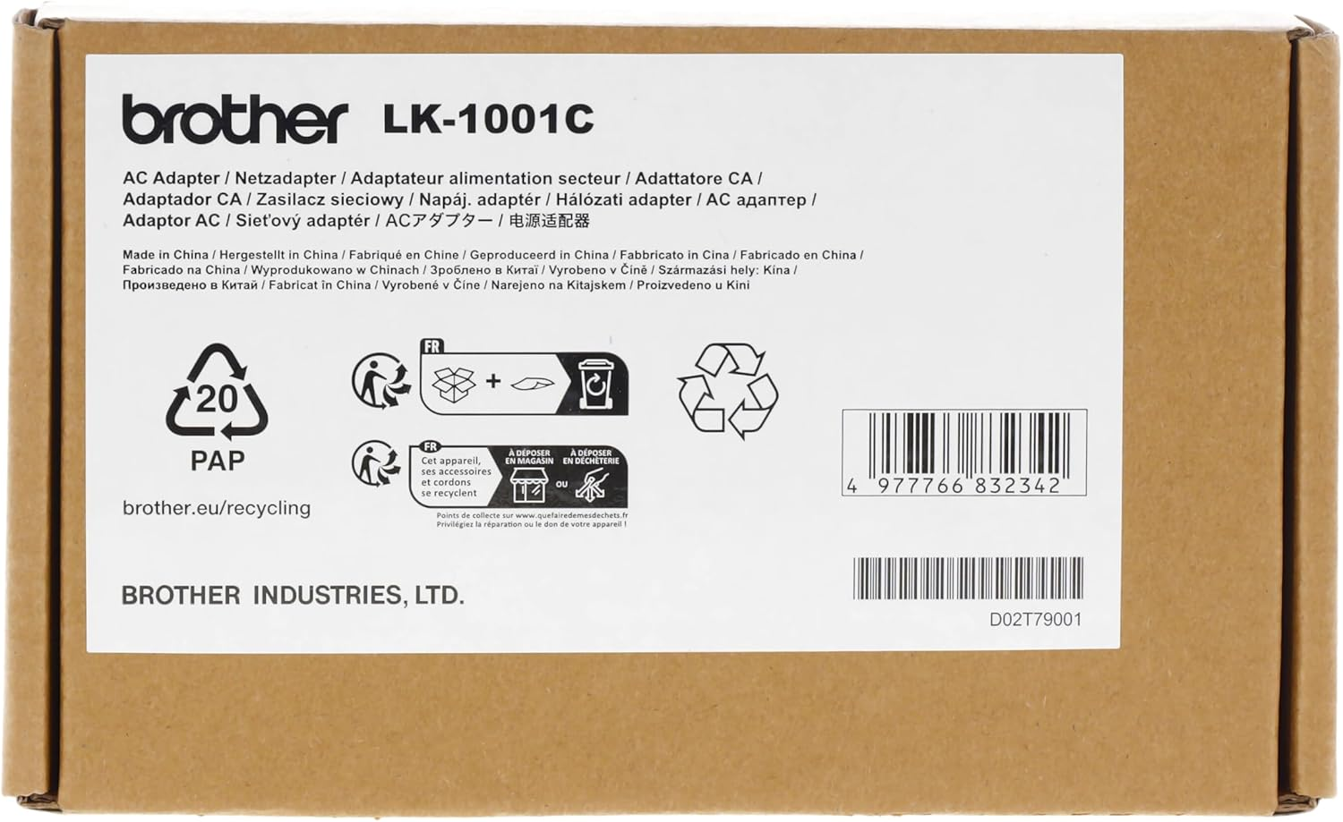 Brother LK-1001C Scanner Optional Power Adapter image number 4