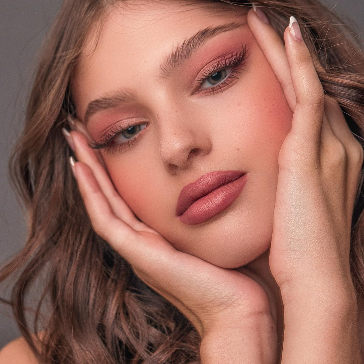 Baked Blush Bronze Marbleized 2-In-1 Sculpting Bronzer Blush - Contour Face with a Radiant Flush - All Day Wear(02) image number 6