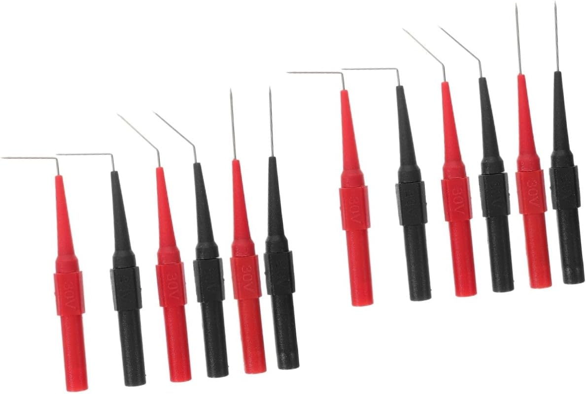TOYZFRIENDY 12Pcs Multimeter Probes Test Leads Probes Automotive Electronics Fine Tips