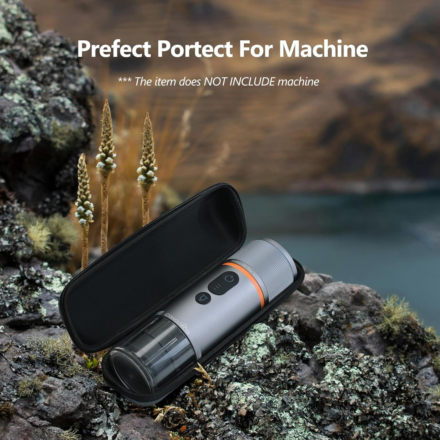 CONQUECO Portable Espresso Capsule Coffee Maker - 12V Electric Coffee Machine with Battery - for Trucks and Travel, Handbag, Handbag image number 3