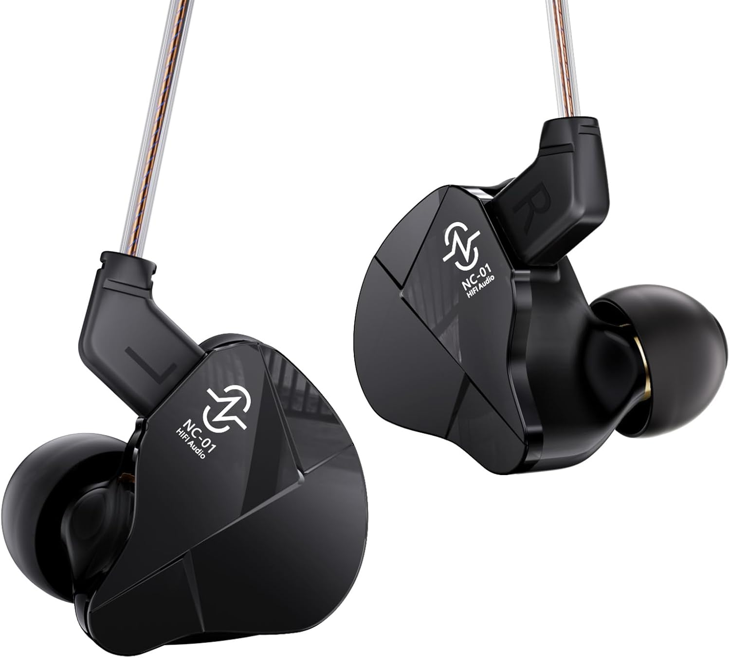 Yinyoo CCZ NC01 Gospel IEM In-Ear Monitors 10Mm Dual Magnetic DD Earphones Wired 2 Pin TFZ Gaming Earbuds with OFC Cable In-Ear Headphones Hifi for Audiophiles/Gamers image number 2