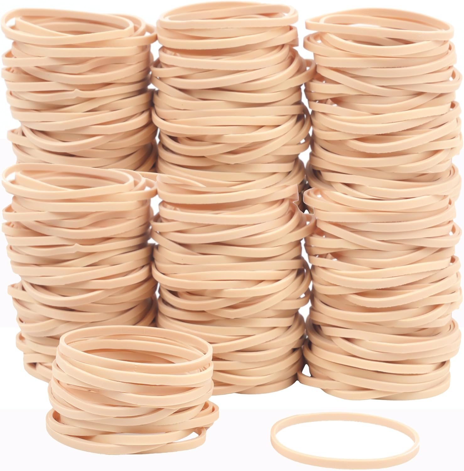 Rubber Bands Beige No.32 Size#32 Elastic Rubber Band 200Pcs 200Grams Office Supplies File Folders Litter Box