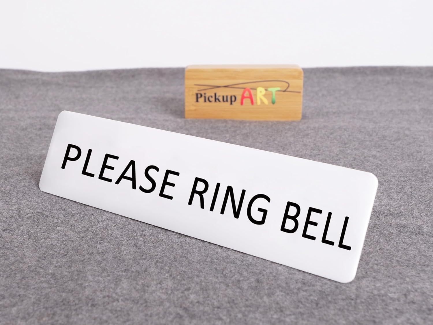 PLEASE RING BELL Sign Self Adhesive Plaque Decal Door HOUSE SIGN DOOR SIGN (Style 1, 20X80Mm) image number 4