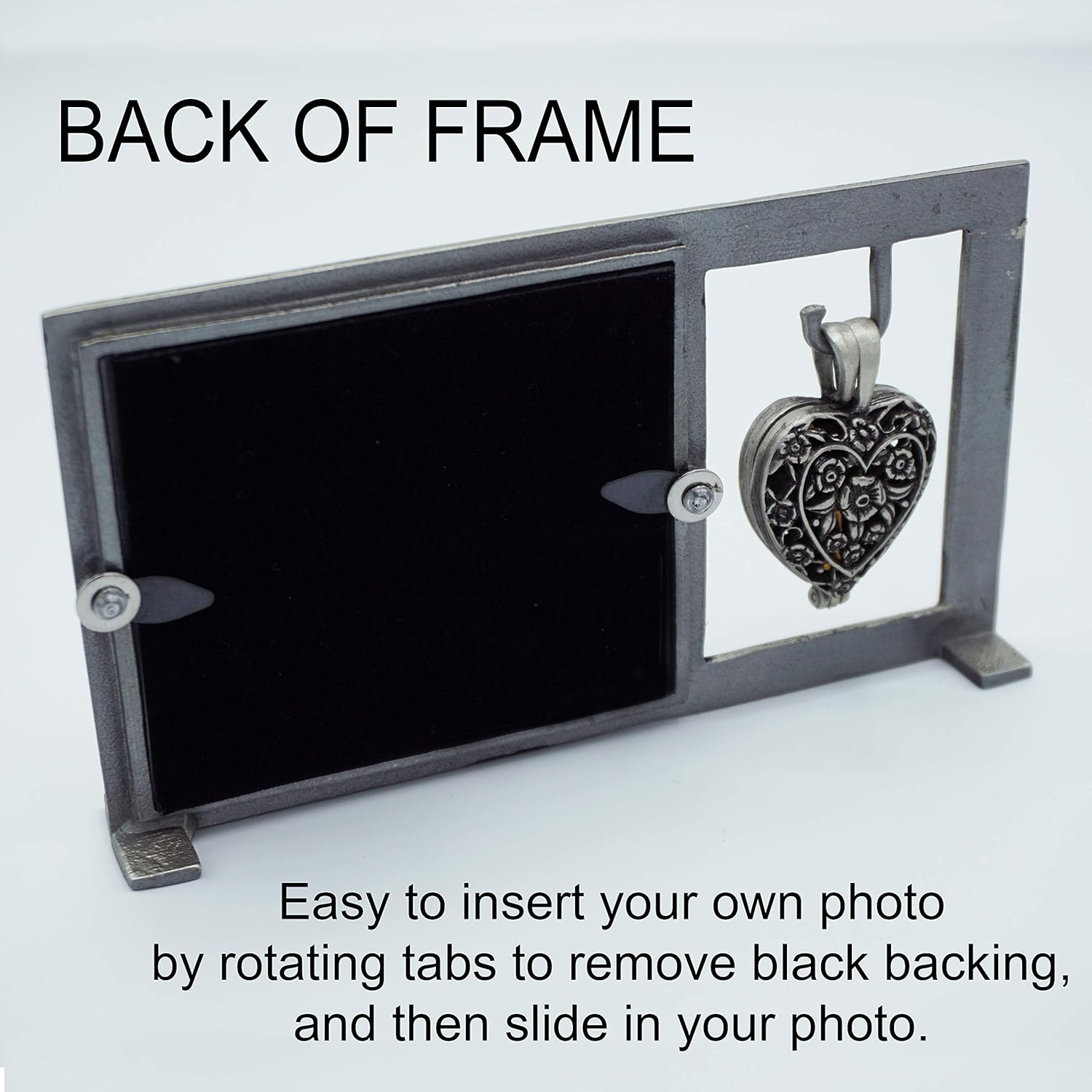 Those We Love Memorial Photo Frame with Vial for Ashes or a Keepsake, Funeral or Sympathy Loss of Loved One, for 2.5-Inch by 2.25-Inch Photo, by Abbey & CA Gift image number 5