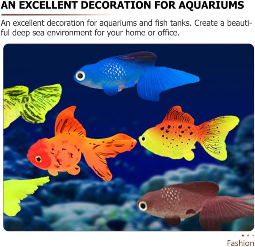 POPETPOP 2 Pieces Artificial Aquarium Floating Fish Decorations for Aquariums Aquarium Decoration Artificial Fish Craft Set Floating Fish Decoration for Aquariums Fish Figure image number 3