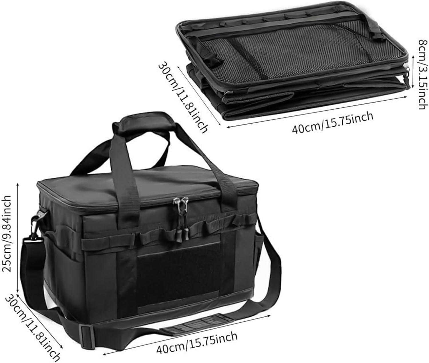 Camping Storage Bag - Camping Bags for Organizing, Campiing Tote, 30L Foldable Portable Organizer, Camp Kitchen Bag with Handles, for Kitchen, Travel, Cookware, Tool, Equipment, Stove, Tableware image number 2