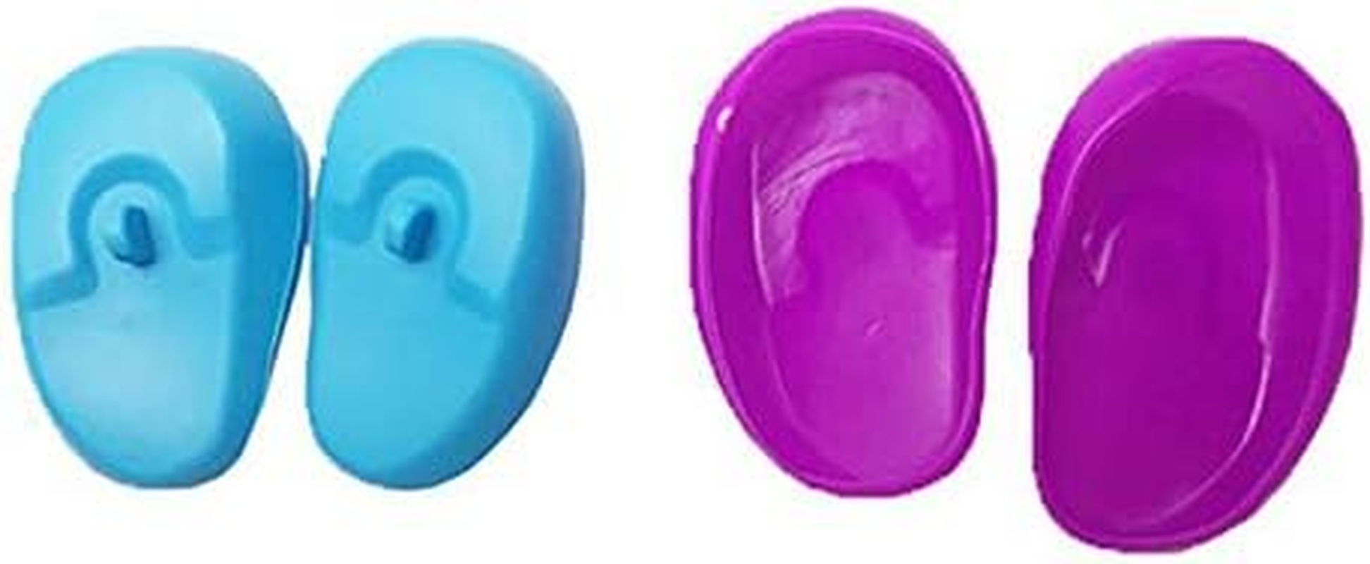 QUUPY 3PCS Plastic Waterproof Ear Cover Shield Protector Guard Earmuff anti Staining for Hair Salon Women Spa Hair Dye Shower Bathing Assorted Color Random