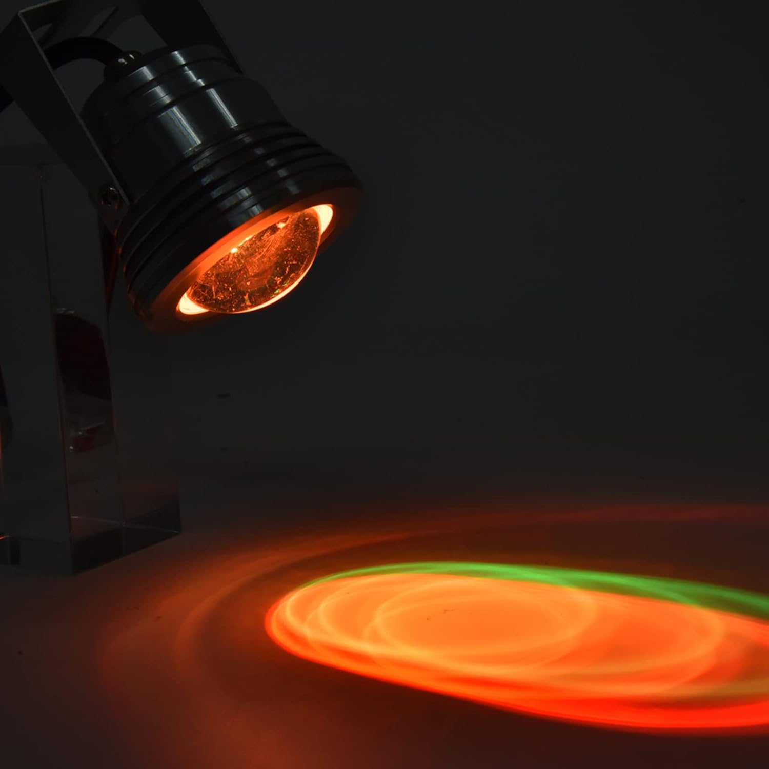 12V 10W Spot Light IP65 Waterproof RGB LED Aquarium Pond Spotlight Underwater Fish Lighting with Remote Controller, 120 Degree Adjustable Stand (Black Cover) image number 3