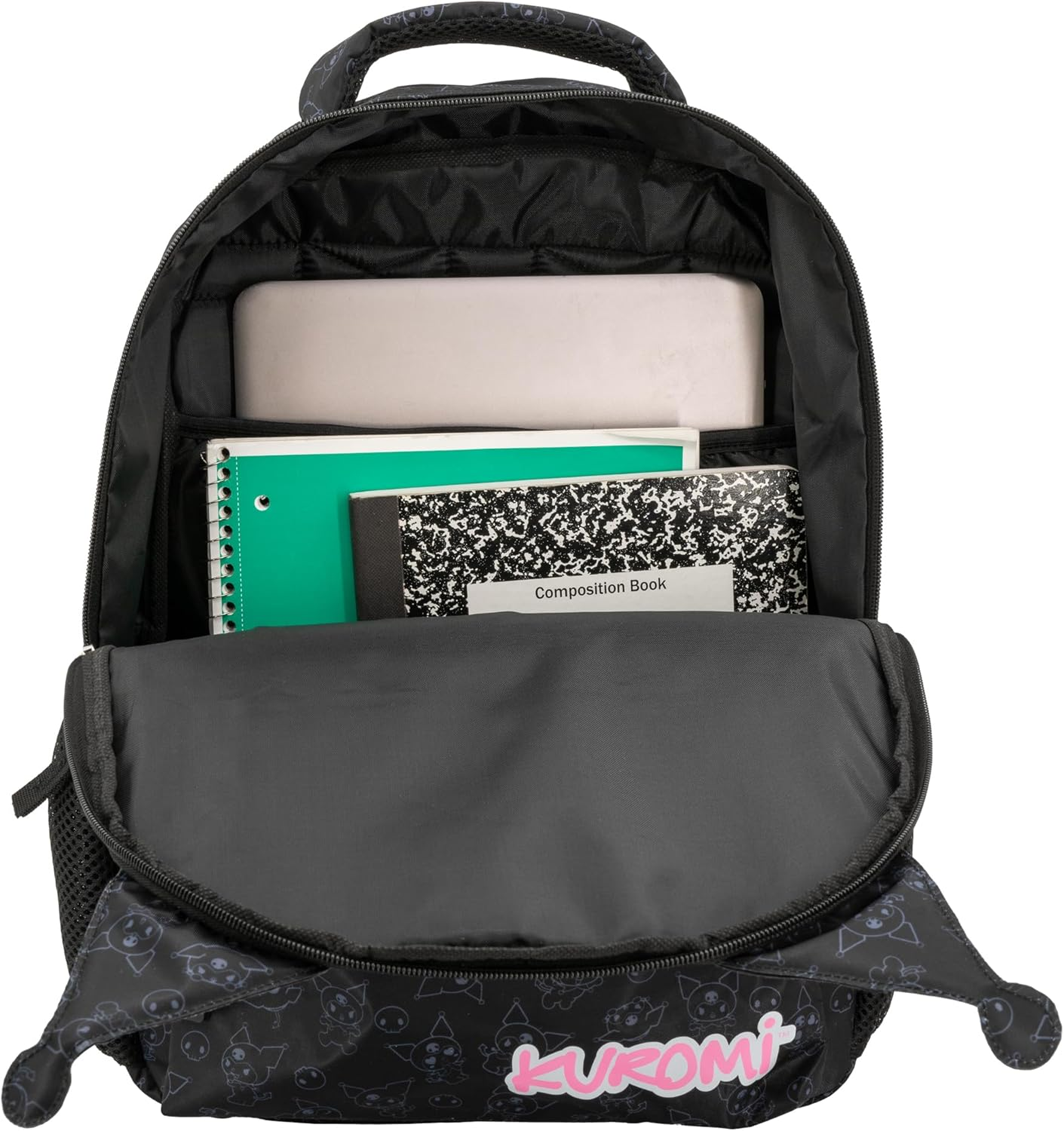 AI ACCESSORY INNOVATIONS Hello Kitty Backpack for Girls, Sanrio Kawaii Bookbag, 16 Inch Anime School Bag with 3D Features