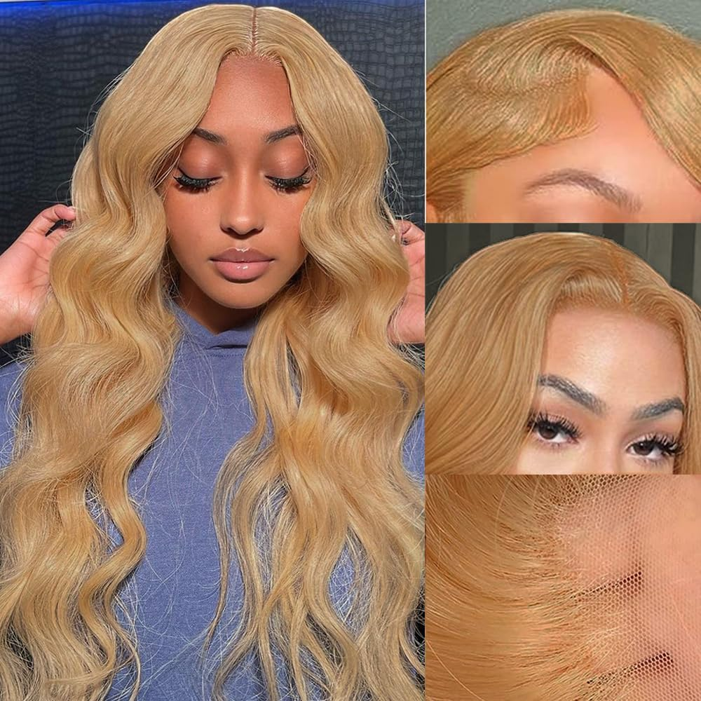 Keabalo Reddish Brown Lace Front Wigs Human Hair Pre Plucked with Baby Hair 13X4 Body Wave Colored Wigs for Women 150% Density HD Lace Frontal Wigs Human Hair 22 Inch image number 5