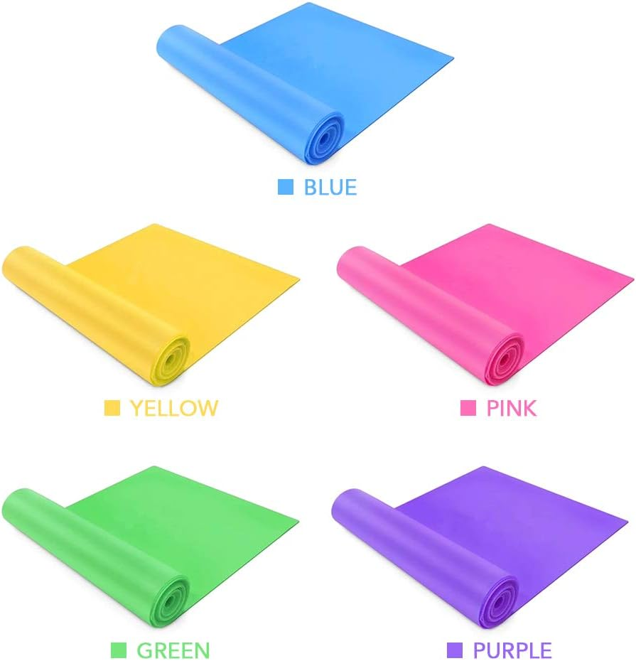 Yoga Band Exercise Workout Stretch for Physical Fitness Pilates Strength Training Natural Latex Rubber with Good Elasticity to Target Muscles and Improve Gestures image number 6